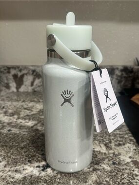 Hydro Flask 32oz Wide Mouth Bottle - Glimmer Blue